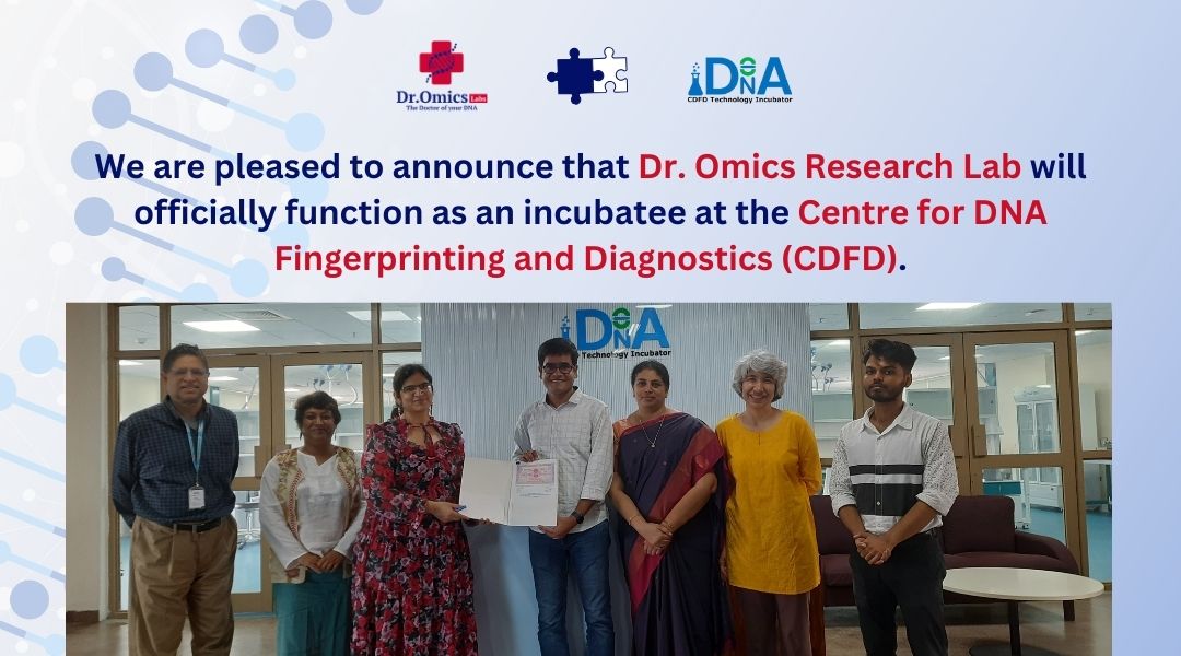 DrOmics Labs Joins CDFD Technology Incubator to Advance Molecular Diagnostics