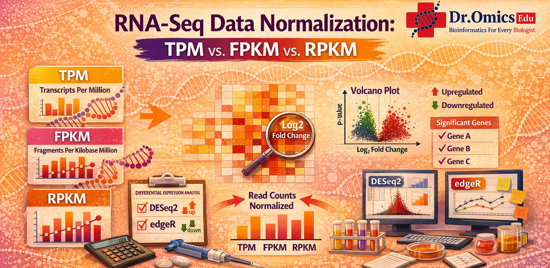 RNA-Seq Data Normalization: When to Use TPM, FPKM, or RPKM