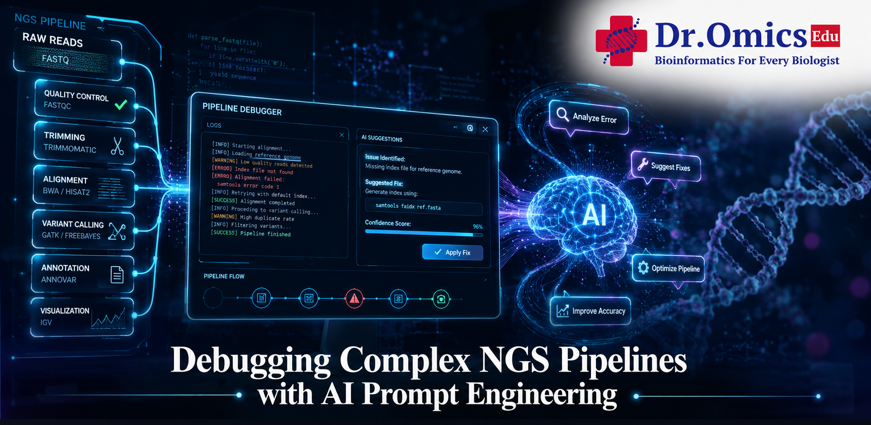 Debugging Complex NGS Pipelines with AI Prompt Engineering