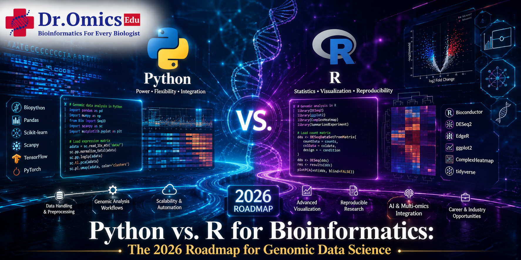 Python vs. R for Bioinformatics: The 2026 Roadmap